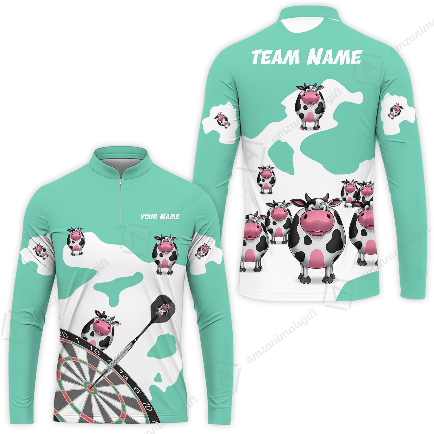 Long Sleeve Jersey Shirt||Turquoise