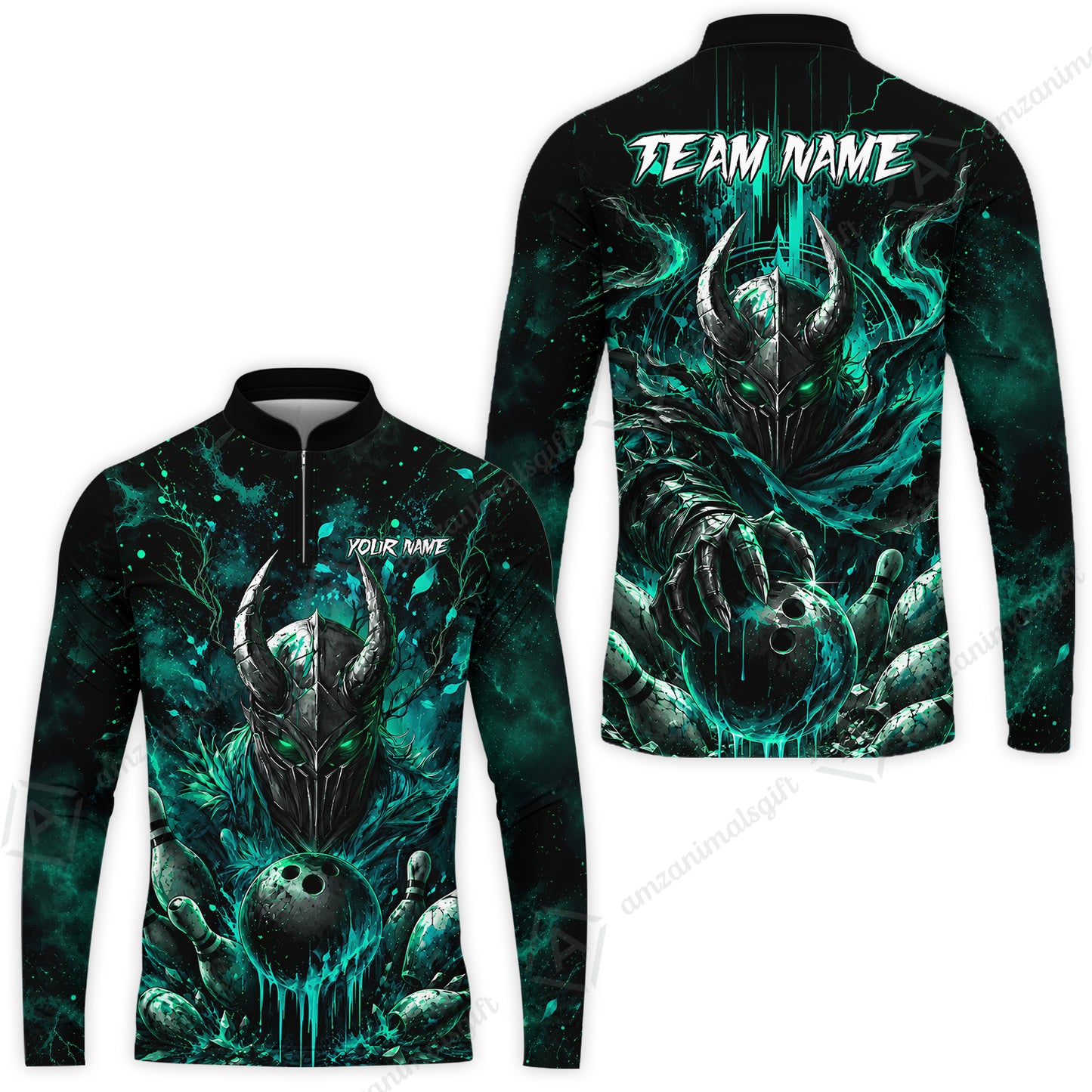 Long Sleeve Jersey Shirt||Turquoise
