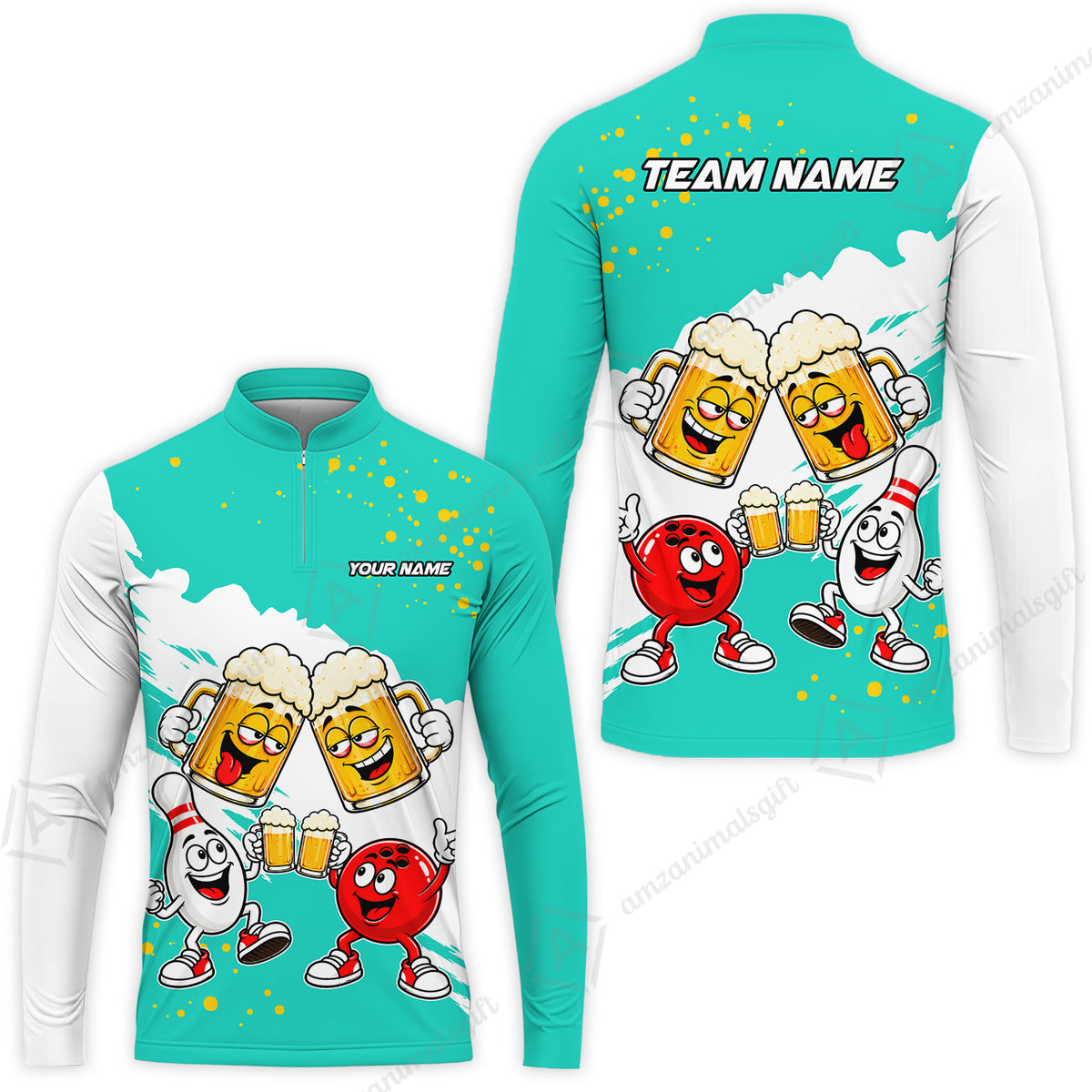 Long Sleeve Jersey Shirt||Turquoise