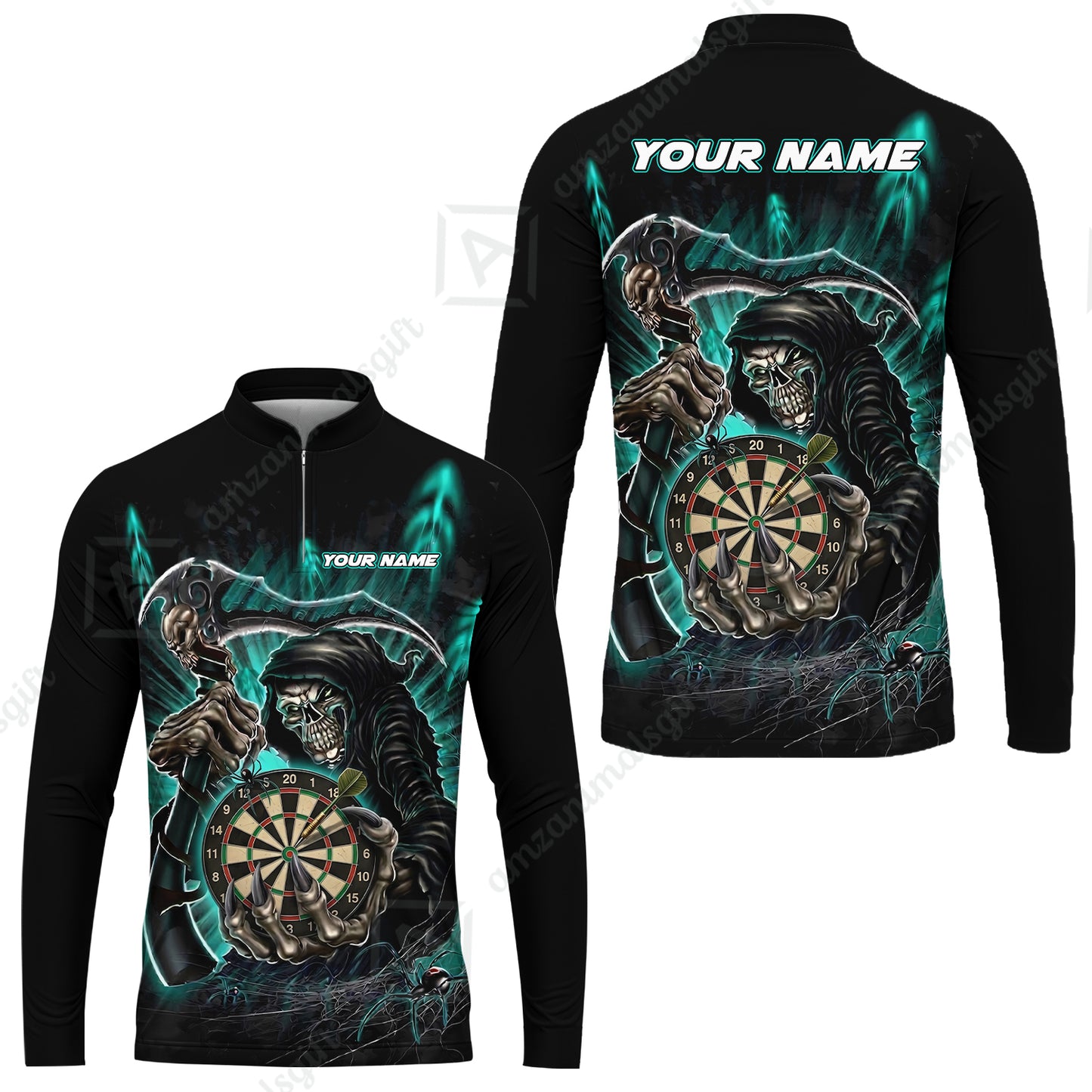 Long Sleeve Jersey Shirt||Turquoise