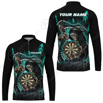 Long Sleeve Jersey Shirt||Turquoise