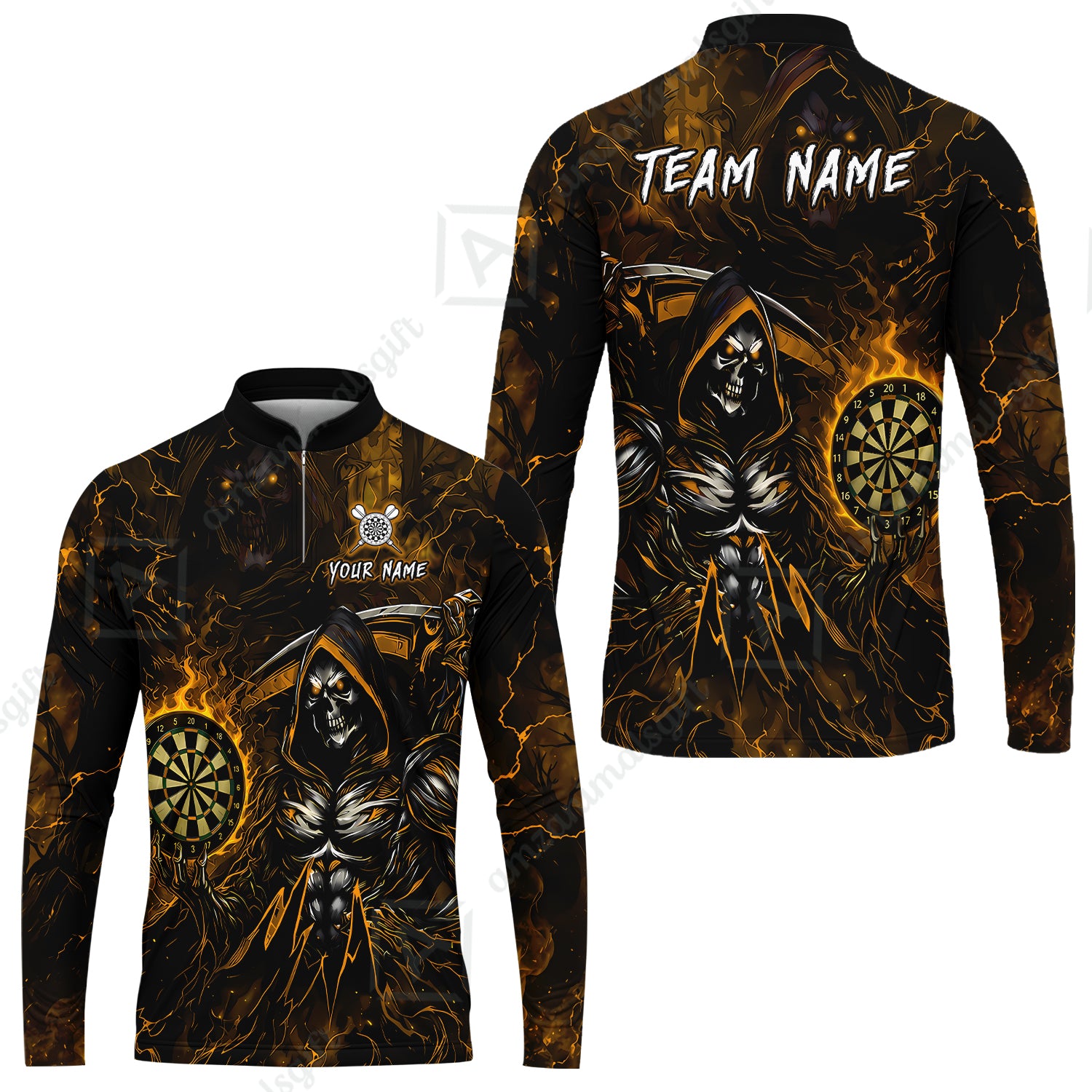 Long Sleeve Jersey Shirt||Yellow