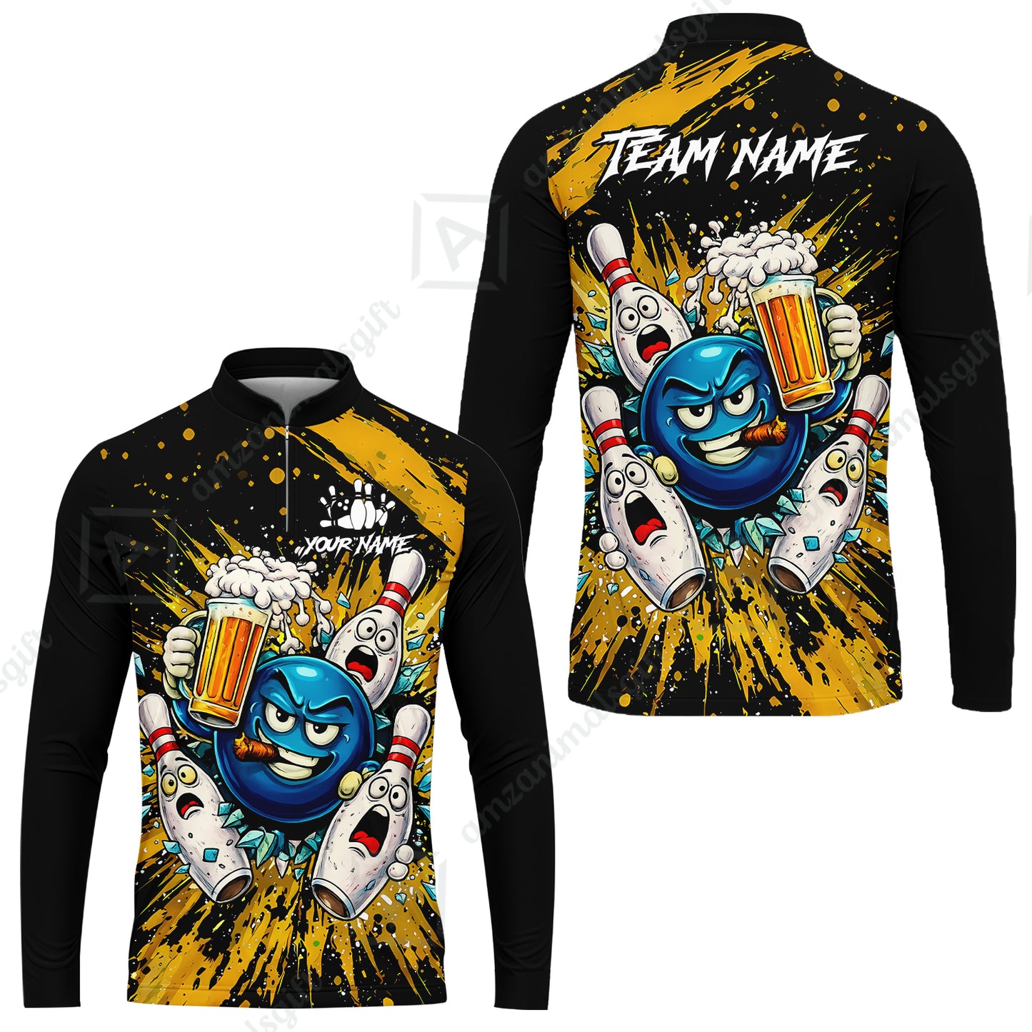 Long Sleeve Jersey Shirt||Yellow