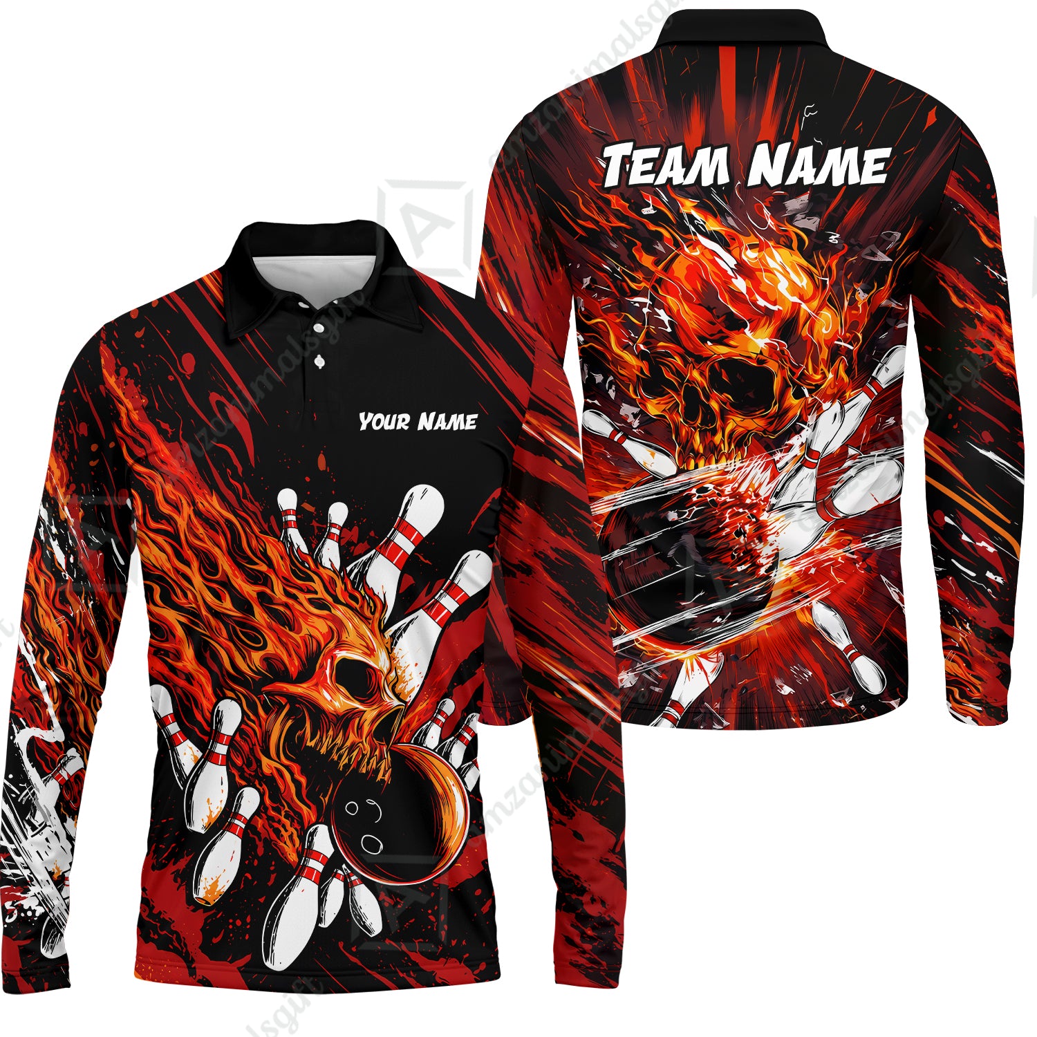 Long Sleeve Polo Shirt||