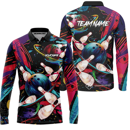 Customized Bowling Jersey, Colorful Bowling, Uniform Bowling - Personalized Name And Team Name