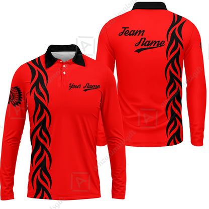 Long Sleeve Polo Shirt||Tribe