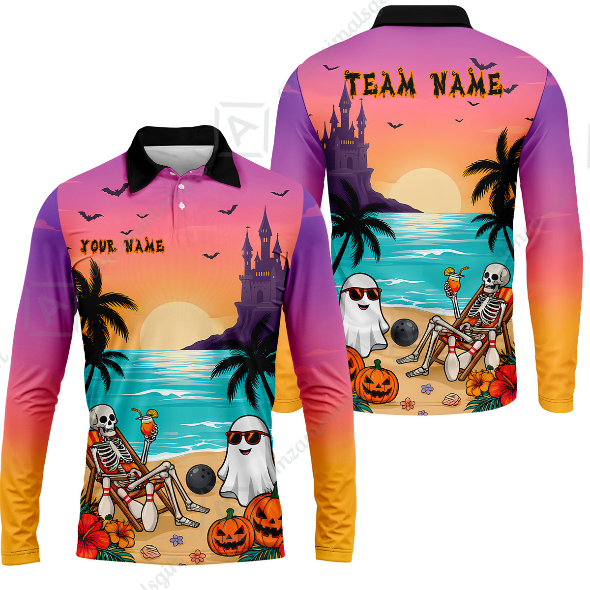 Long Sleeve Polo Shirt||