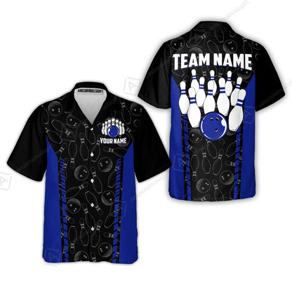 Custom Bowling Unisex Polo Shirts, Bowling Team Jersey Pattern, Bowling uniforms Ball & Pins Multicolor Options