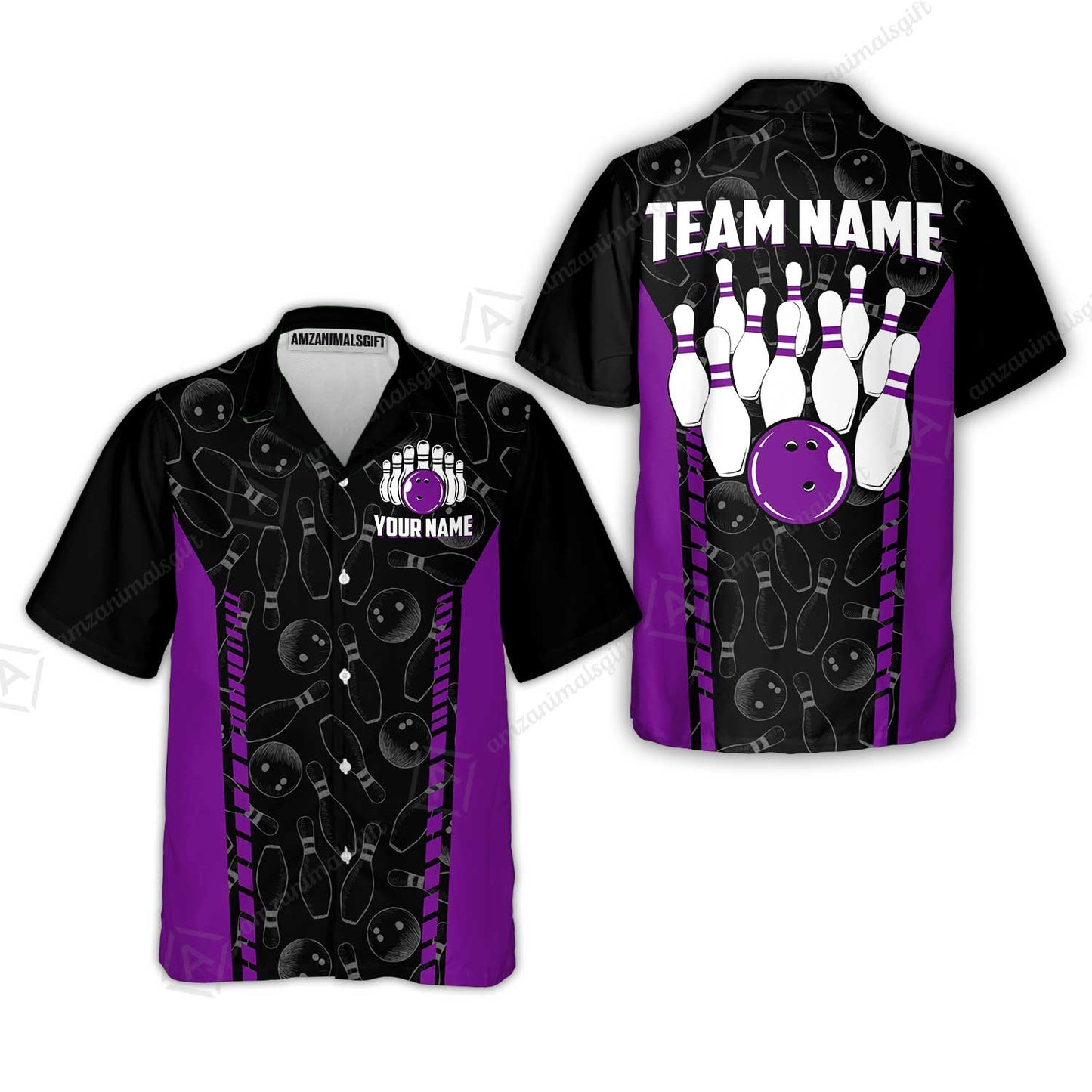 Custom Bowling Unisex Polo Shirts, Bowling Team Jersey Pattern, Bowling uniforms Ball & Pins Multicolor Options