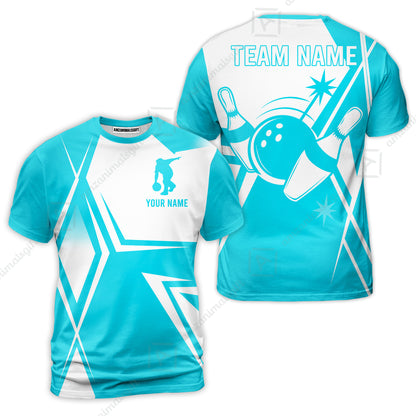 Custom Bowling Team Jersey, Bowling Player Jersey Multicolor Polo Quarter-Zip Shirts, Custom Bowling Uniforms Jerseys, Custom Name And Team Name