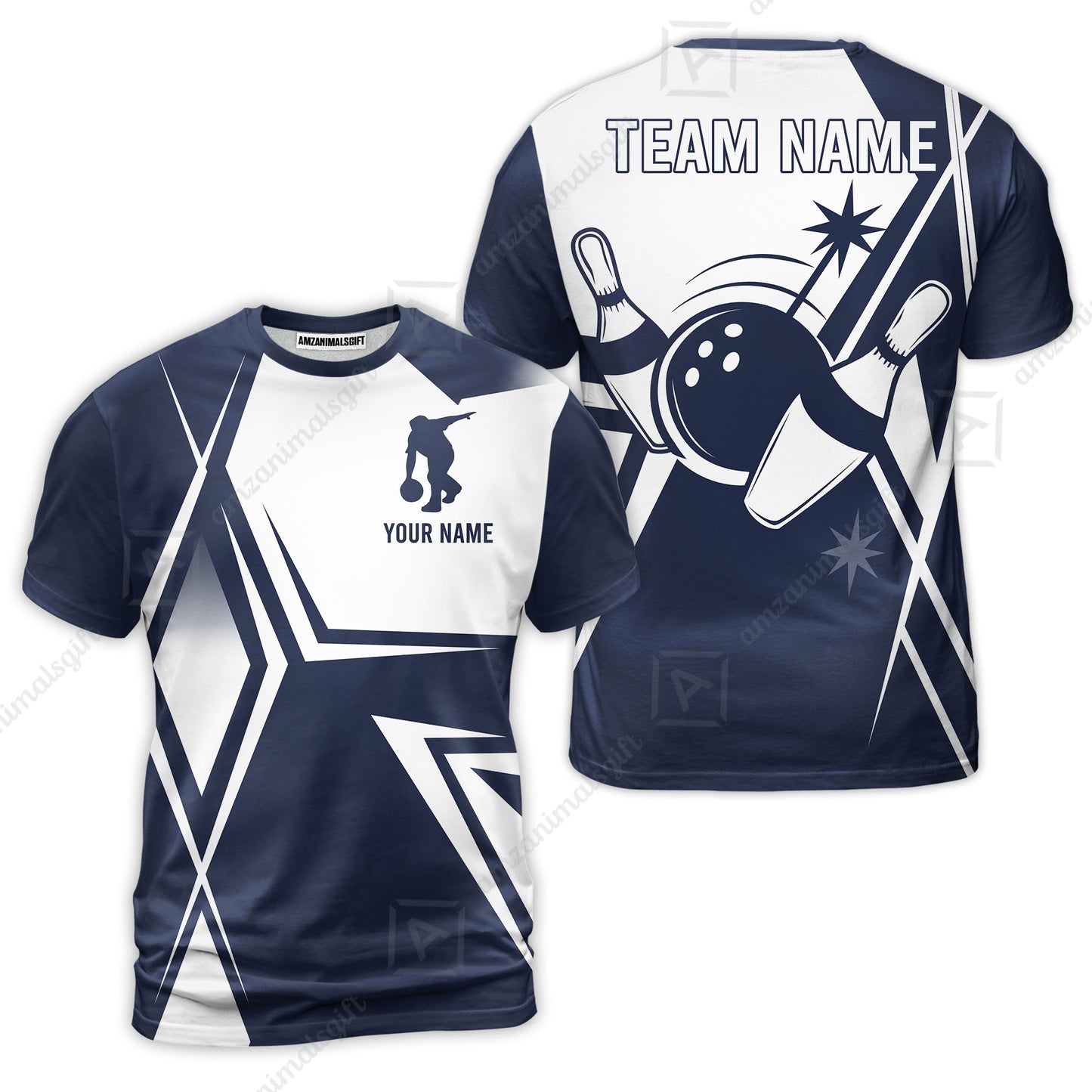 Custom Bowling Team Jersey, Bowling Player Jersey Multicolor Polo Quarter-Zip Shirts, Custom Bowling Uniforms Jerseys, Custom Name And Team Name