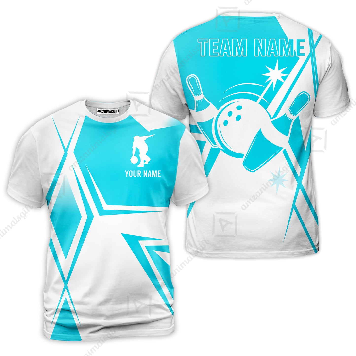 Custom Bowling Team Jersey,  Custom Name And Team Name Bowling Jersey Multicolor Polo Quarter-Zip Shirts, Custom Bowling Uniforms Jerseys