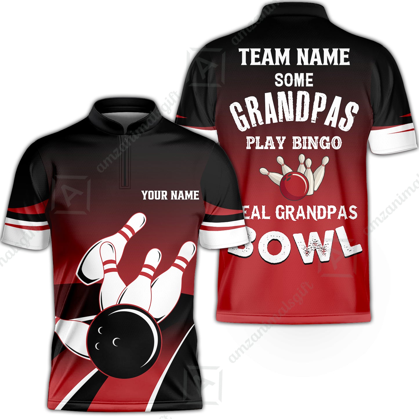 Bowling Men Polo Shirt - Some Grandpas Play Bingo Bowling Polo Shirt - Gift For Friend, Family, Bowling Lovers, Grandpa