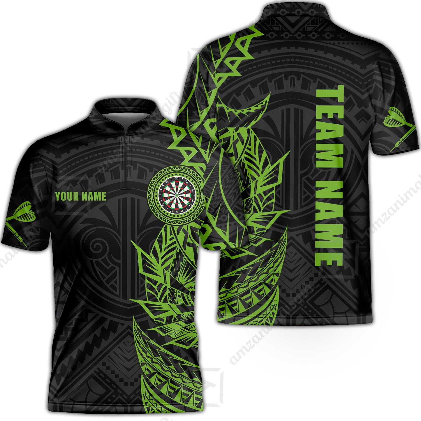 Custom Tribal Darts Team Men Polo Shirts, Darts uniforms Tribal Darts Personalized Name And Team Name