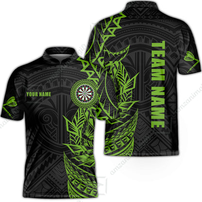 Custom Tribal Darts Team Men Polo Shirts, Darts uniforms Tribal Darts Personalized Name And Team Name