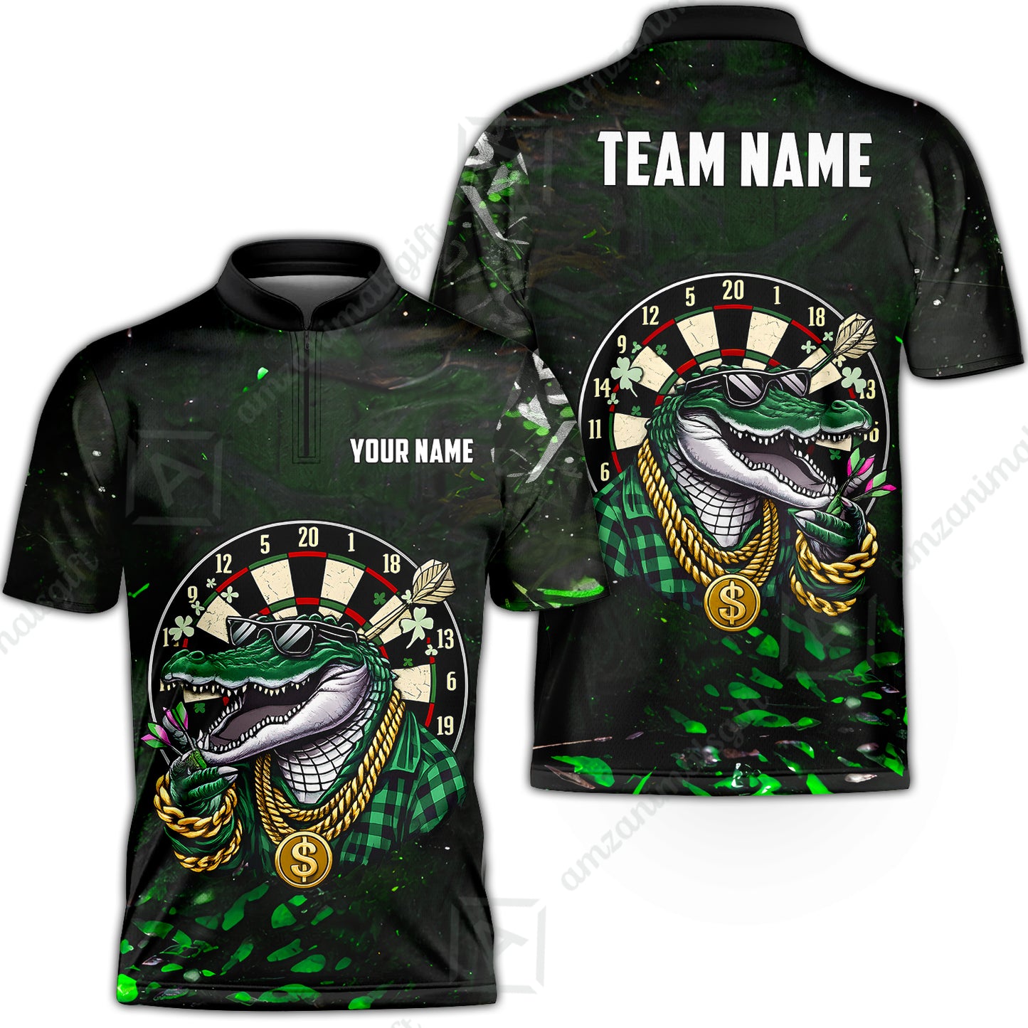 Custom Darts Team Jersey, Personalized Alligator Dart Jersey Shirt For Players With Name & Team Name