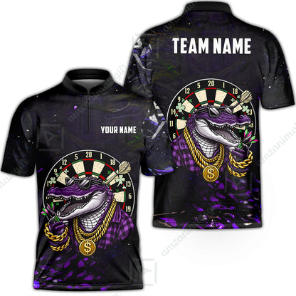 Custom Darts Team Jersey, Personalized Alligator Dart Jersey Shirt For Players With Name & Team Name