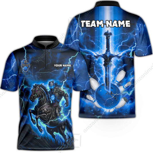Custom Bowling Jersey Polo Shirt, Dark Knight Bowling, Custom Bowling Jersey Team Shirt For Players With Name & Team Name