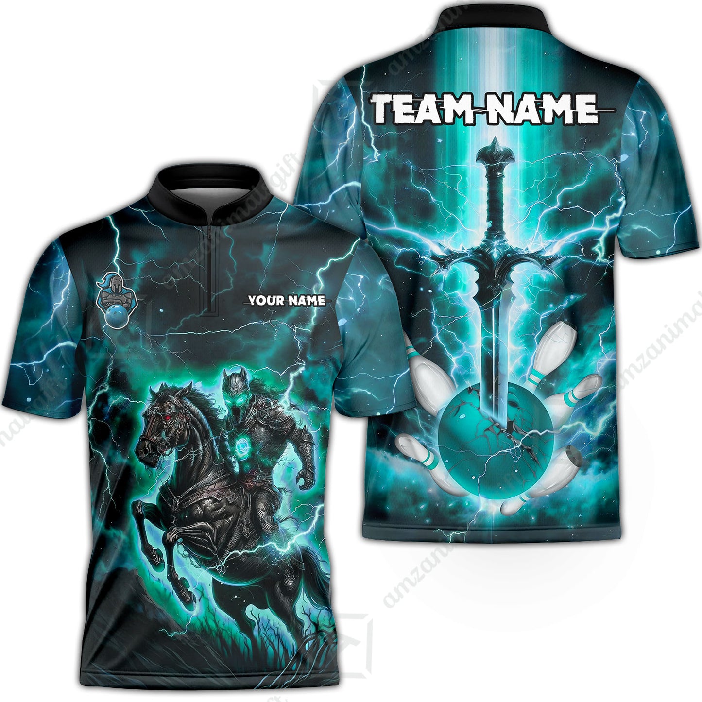 Custom Bowling Jersey Polo Shirt, Dark Knight Bowling, Custom Bowling Jersey Team Shirt For Players With Name & Team Name