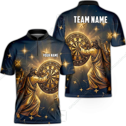 Custom Darts Team Jersey, Personalized God Darts Polo Shirt For Players With Name & Team Name