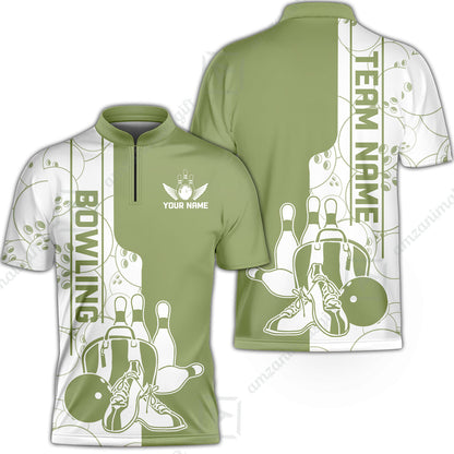 Custom Bowling Team Jersey Bowling Shoes Polo Shirts, Bowling Team Uniforms, Personalized Name And Team Name