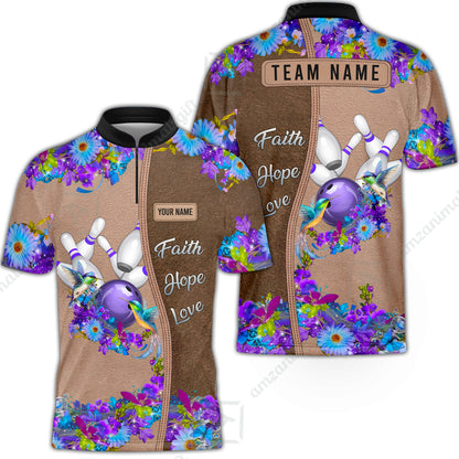 Custom Christian Faith Bowling Jersey Polo Shirt, Custom Christian Faith Bowling Jersey Team Shirt For Players With Name & Team Name