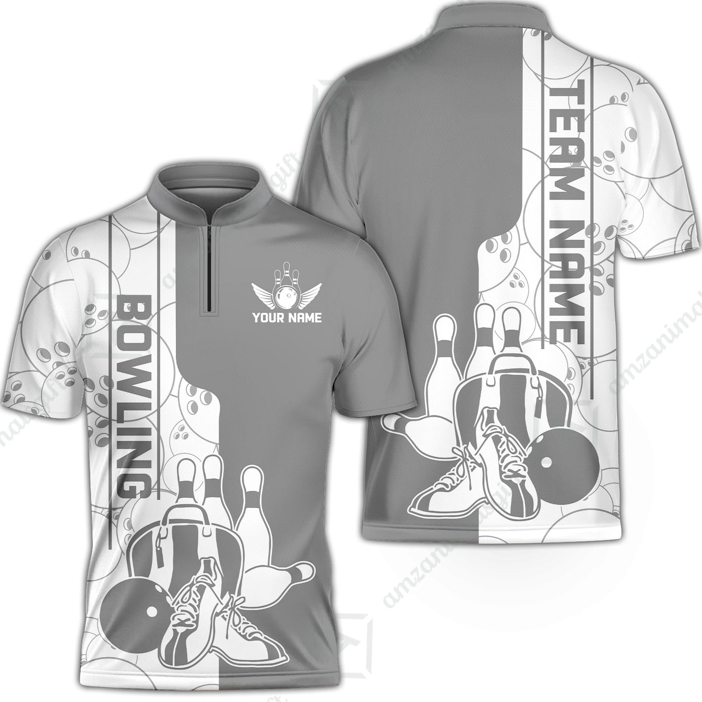 Custom Bowling Team Jersey Bowling Shoes Polo Shirts, Bowling Team Uniforms, Personalized Name And Team Name