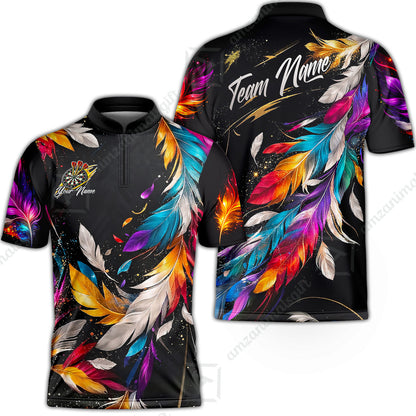 Custom Darts Team Jersey, Personalized Galaxy Sparkle Darts Shirt For Players With Name & Team Name