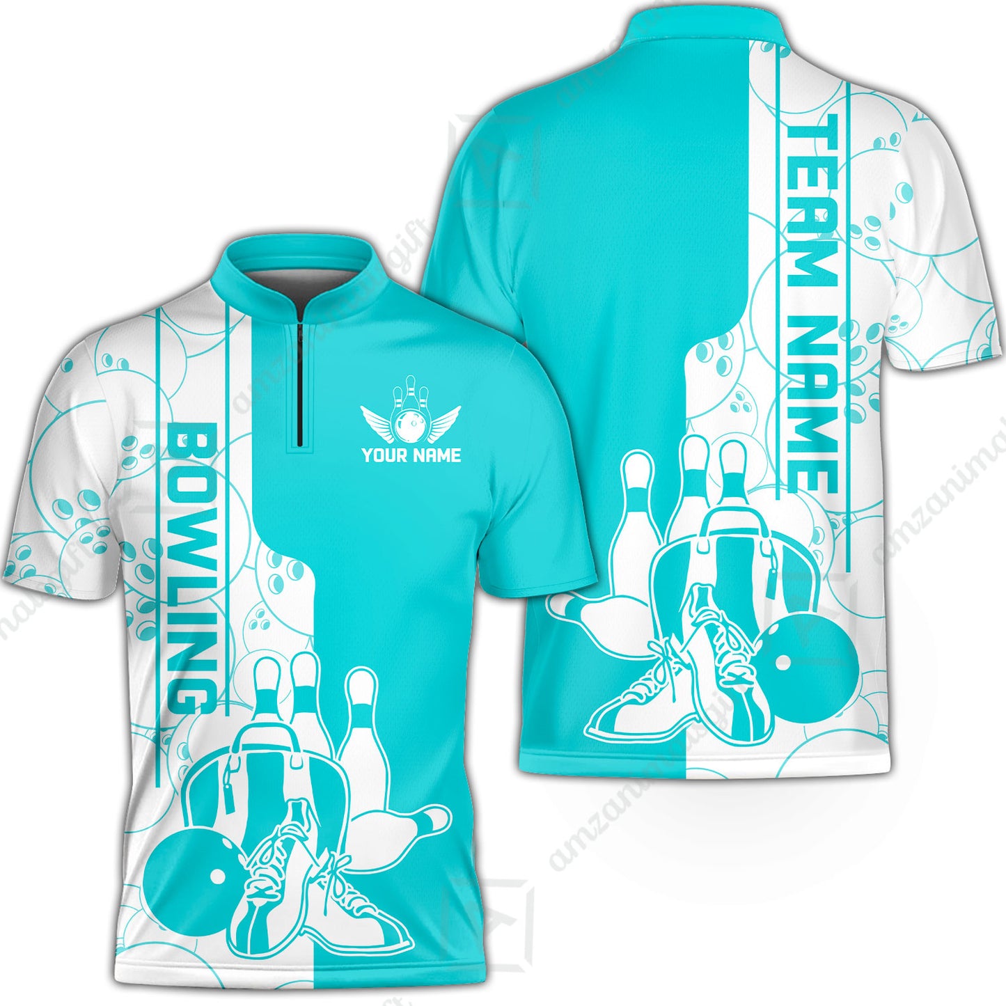 Custom Bowling Team Jersey Bowling Shoes Polo Shirts, Bowling Team Uniforms, Personalized Name And Team Name
