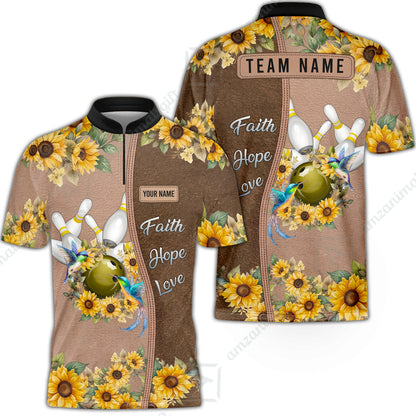 Custom Christian Faith Bowling Jersey Polo Shirt, Custom Christian Faith Bowling Jersey Team Shirt For Players With Name & Team Name