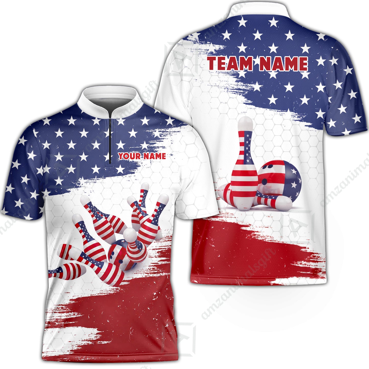 Custom Bowling Jersey Polo Shirt, Strike Force, Custom Bowling Jersey Team Shirt For Players With Name and Team Name
