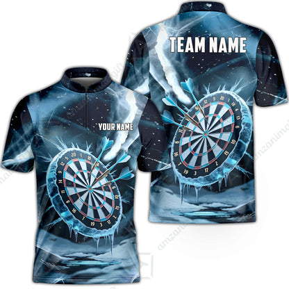 Custom Darts Team Jersey, Personalized Ice Strike Darts Polo Shirt For Players With Name & Team Name