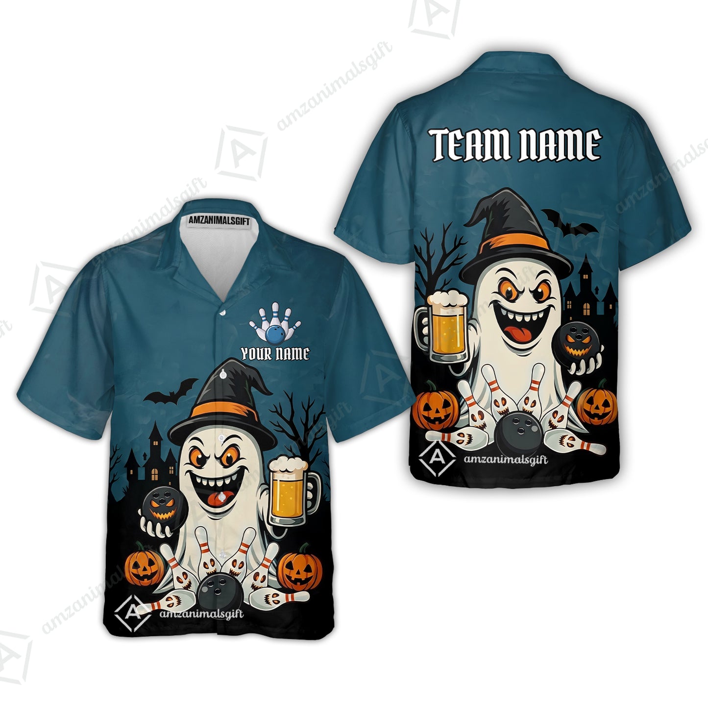 Custom Bowling Jersey Polo Shirt, Bowling Halloween Witch, Custom Bowling Jersey Team Shirt For Players With Name & Team Name