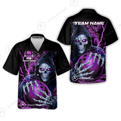 Custom Bowling Jersey Polo Shirt, The Death Hold Bowling Ball, Custom Bowling Jersey Team Shirt For Players With Name & Team Name