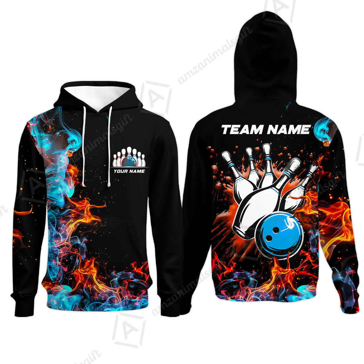 Customized Bowling Team Jersey, Bowling In Fires Multicolor Option Shirts, Custom Bowling Uniforms Jerseys For Bowlers