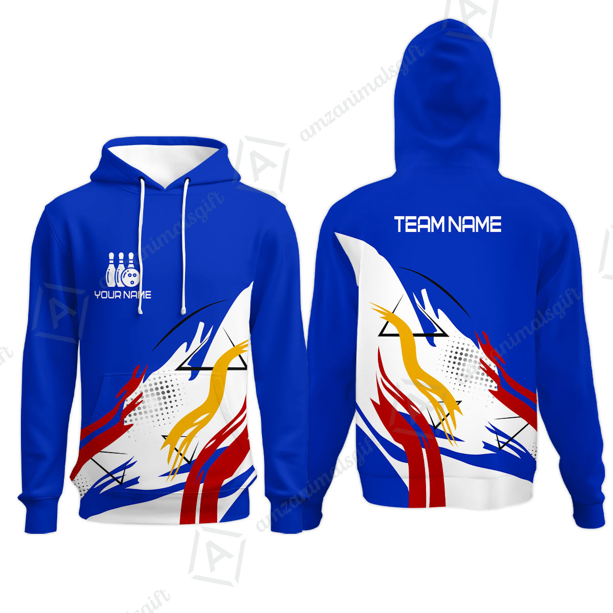 Customize Name, Team Name Bowling Jersey, Bowling Team Jersey Multicolor Polo Quarter-Zip Shirts, Custom Bowling Uniforms Jerseys