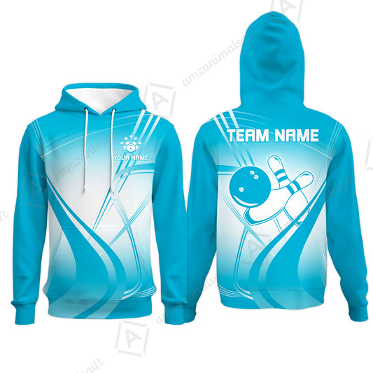 Customized Bowling Hoodie, Custom Bowling Uniform Hoodie, Multicolor Team Style Jersey for Bowlers