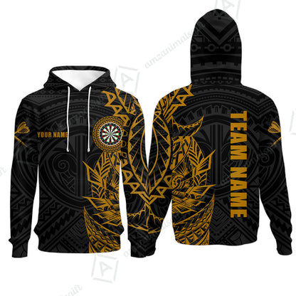 Custom Tribal Darts Team Men Polo Shirts, Darts uniforms Tribal Darts Personalized Name And Team Name
