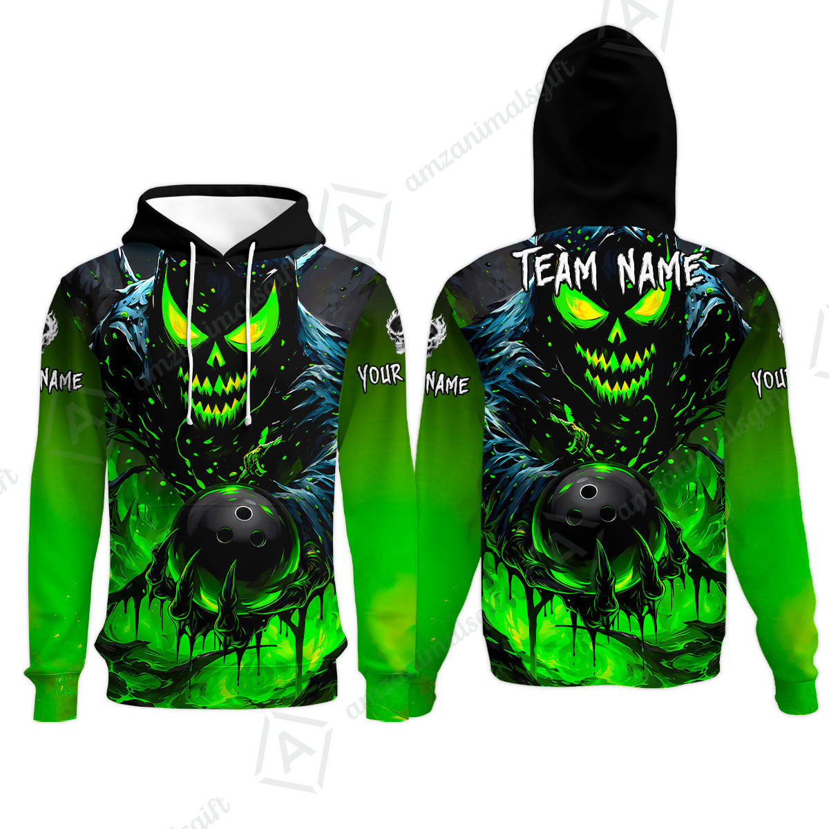 Custom Bowling Jersey Polo Shirt, Hellfire Strike, Custom Bowling Jersey Team Shirt For Players With Name & Team Name