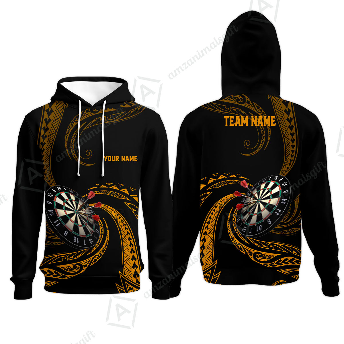 Custom Roll Tribal Darts Team Men Polo Shirts, Darts uniforms Roll Tribal Darts Personalized Name And Team Name