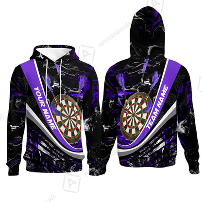 Customized Darts Hoodie, Darts Flaming Magma Multicolor Hoodie Custom Team Jersey For Darts Player