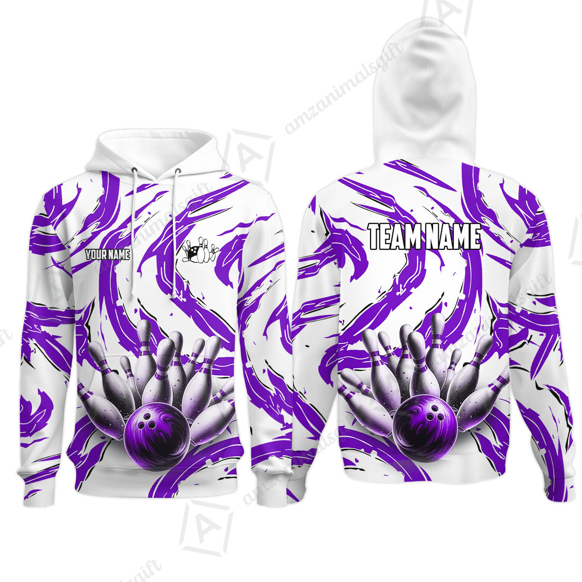 Custom Sport Bowling Team Jersey, Sport Bowling Jersey Multicolor Polo Quarter-Zip Shirts, Bowling Uniforms Jerseys, Custom Name And Team Name