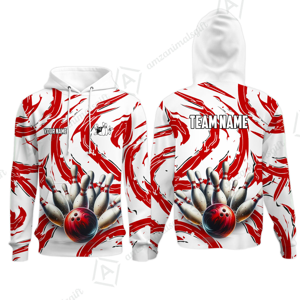 Custom Sport Bowling Team Jersey, Sport Bowling Jersey Multicolor Polo Quarter-Zip Shirts, Bowling Uniforms Jerseys, Custom Name And Team Name