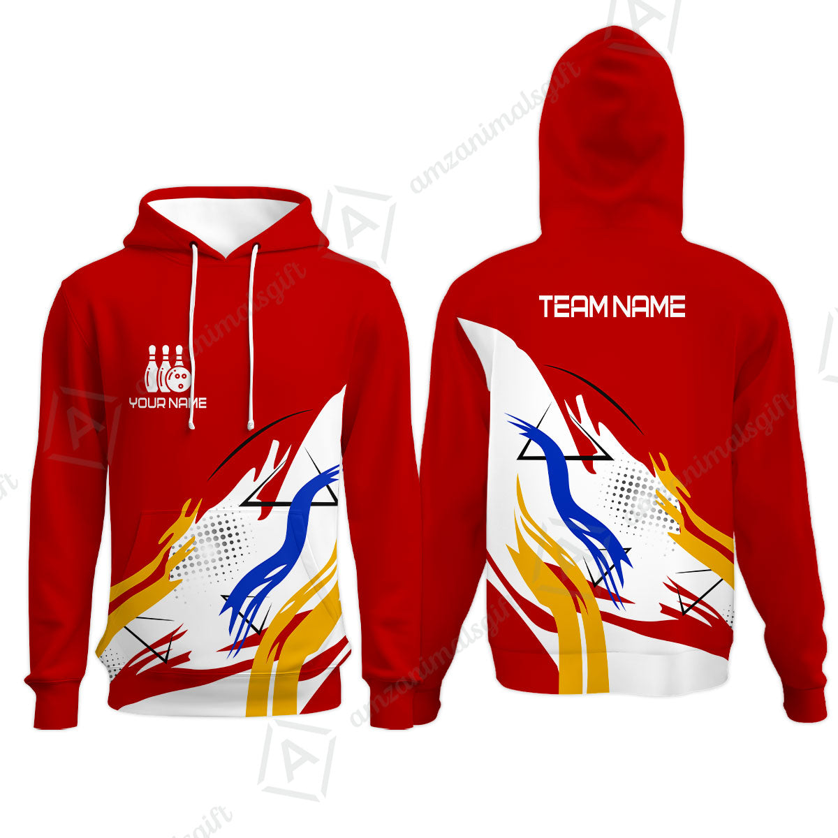 Customize Name, Team Name Bowling Jersey, Bowling Team Jersey Multicolor Polo Quarter-Zip Shirts, Custom Bowling Uniforms Jerseys