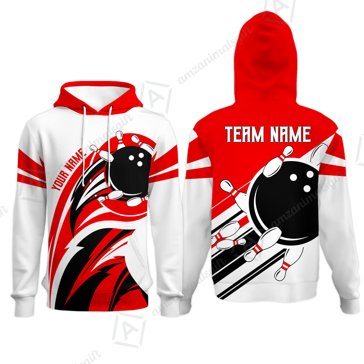 Custom Bowling Team Jersey, Bowling Player Jersey Multicolor Polo Quarter-Zip Shirts, Custom Bowling Uniforms Jerseys