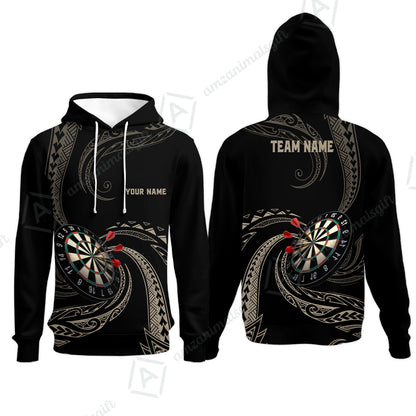 Custom Roll Tribal Darts Team Men Polo Shirts, Darts uniforms Roll Tribal Darts Personalized Name And Team Name