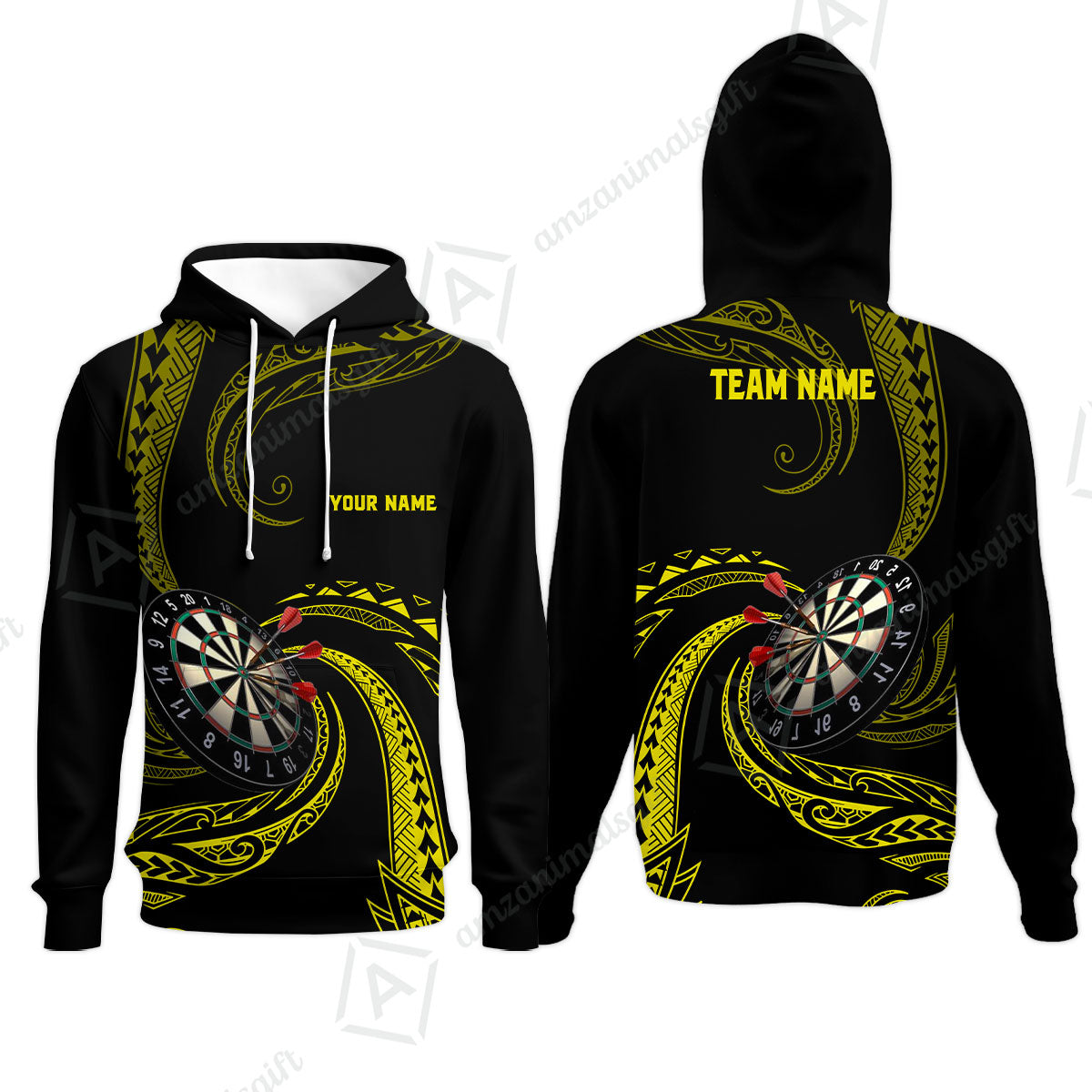 Custom Roll Tribal Darts Team Men Polo Shirts, Darts uniforms Roll Tribal Darts Personalized Name And Team Name