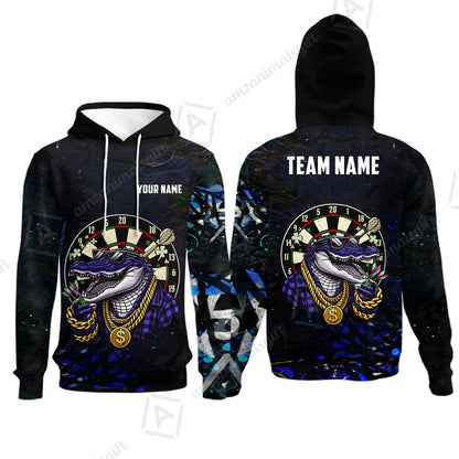 Custom Darts Team Jersey, Personalized Alligator Dart Jersey Shirt For Players With Name & Team Name