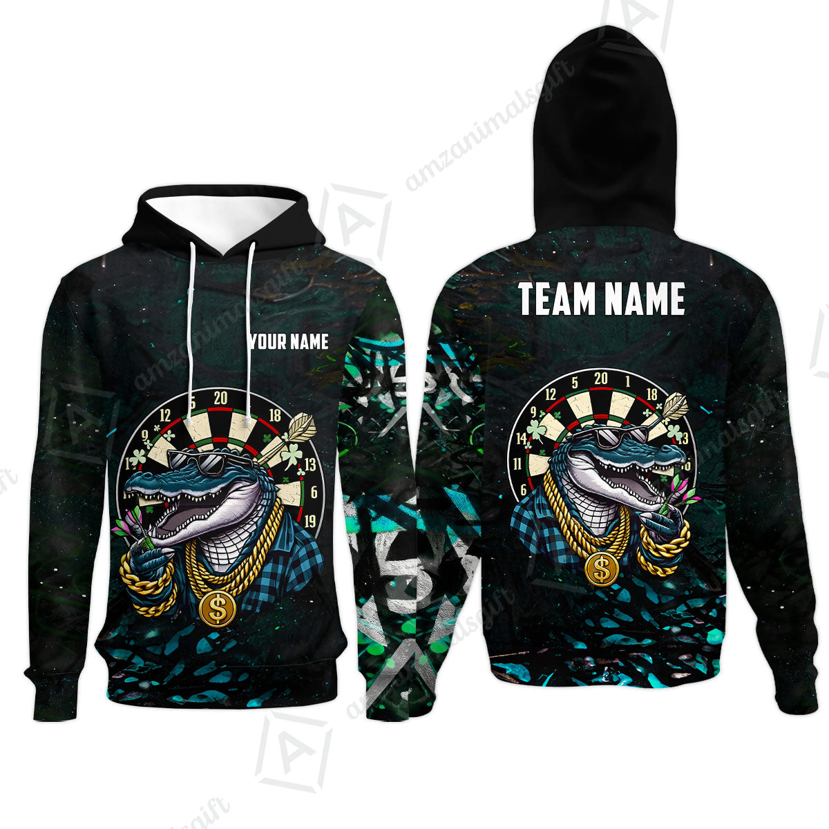 Custom Darts Team Jersey, Personalized Alligator Dart Jersey Shirt For Players With Name & Team Name