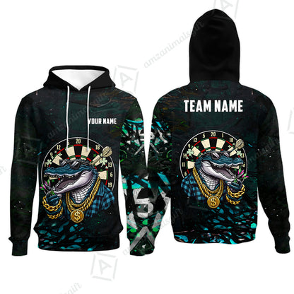 Custom Darts Team Jersey, Personalized Alligator Dart Jersey Shirt For Players With Name & Team Name